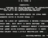 Credits screen
